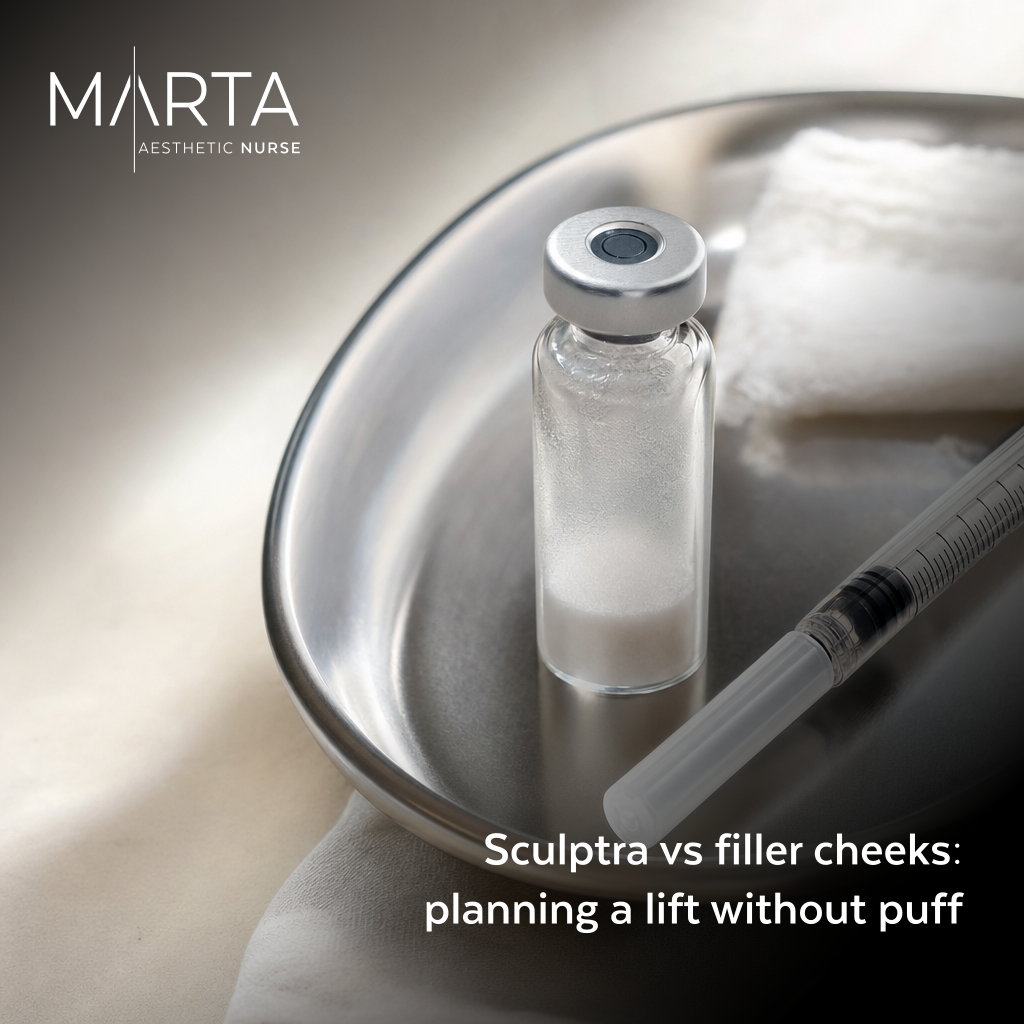 Cheek Sculptra Versus Cheek Filler: How to Choose a Lift Strategy