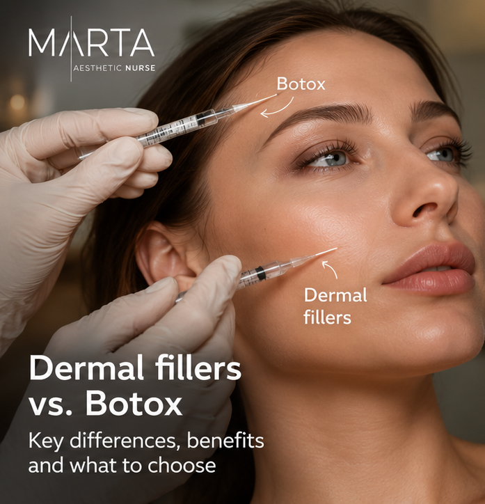 dermal fillers vs. Botox