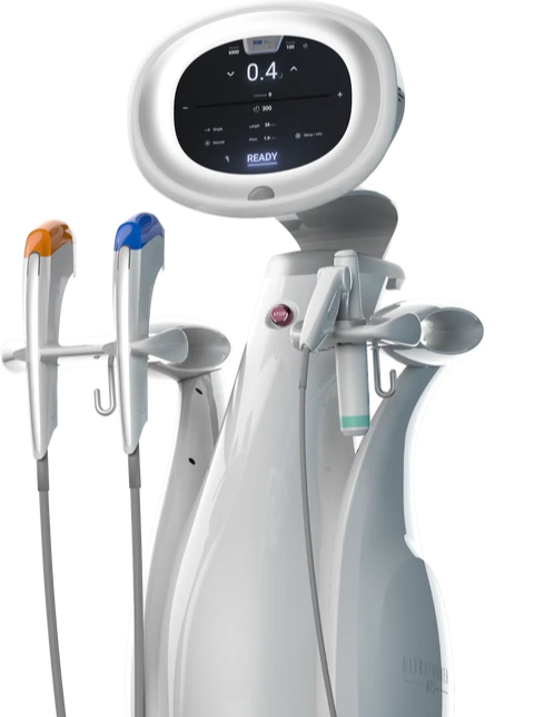 Ultraformer MPT HIFU device by Classys with face and body handpieces